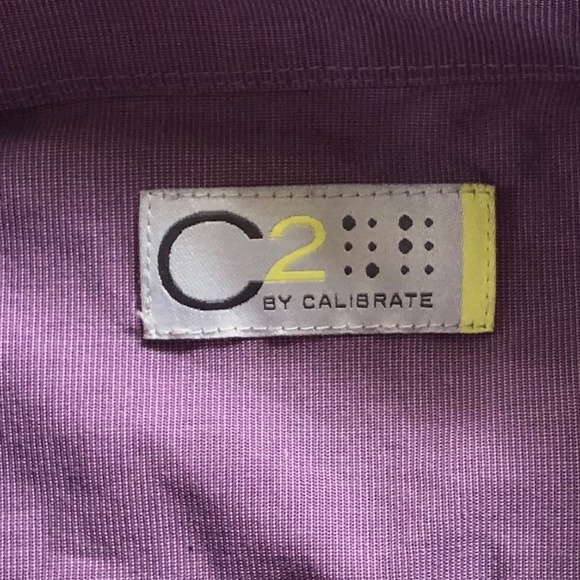 C2 by Calibrate Purple Dress Shirt 8 - Picture 4 of 5